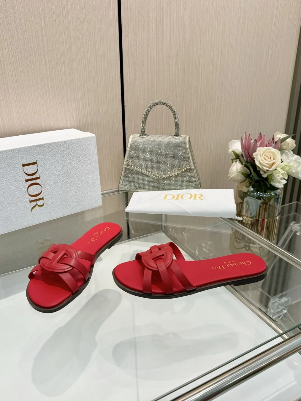 👟👟Ex-factory price 340👟👟 Dior new model, 9 colors available, cowhide fabric, code number 35-42, leather sole +40